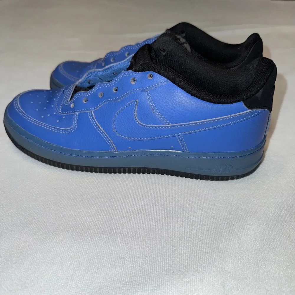 Nike Air Force 1 AF1 Low Blue Black Youth Sneakers‎ Shoes Size 5.5Y / 5.5 Mens